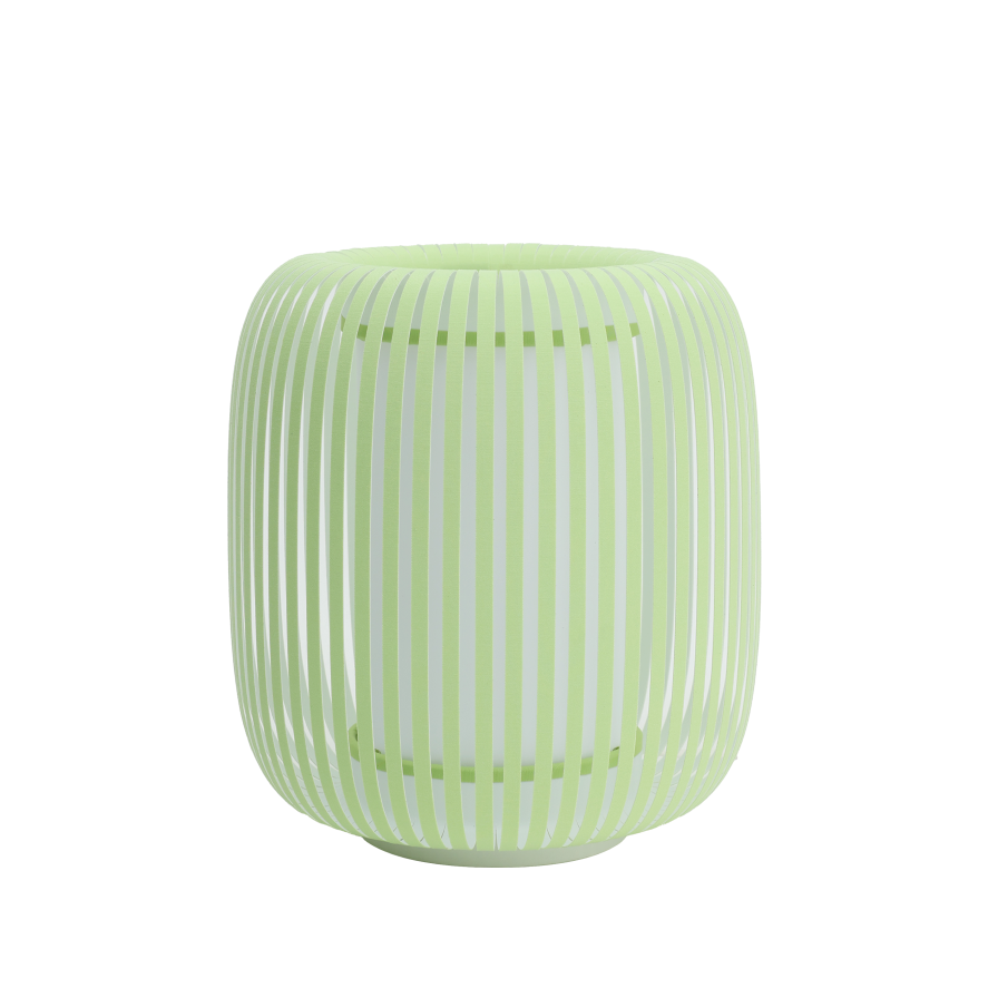 Lampe de table en coton vert pistache 24 cm