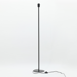 Pied de lampadaire en métal noir - 135 cm