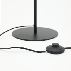 Pied de lampadaire en métal noir - 135 cm