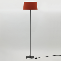 Pied de lampadaire en métal noir - 135 cm