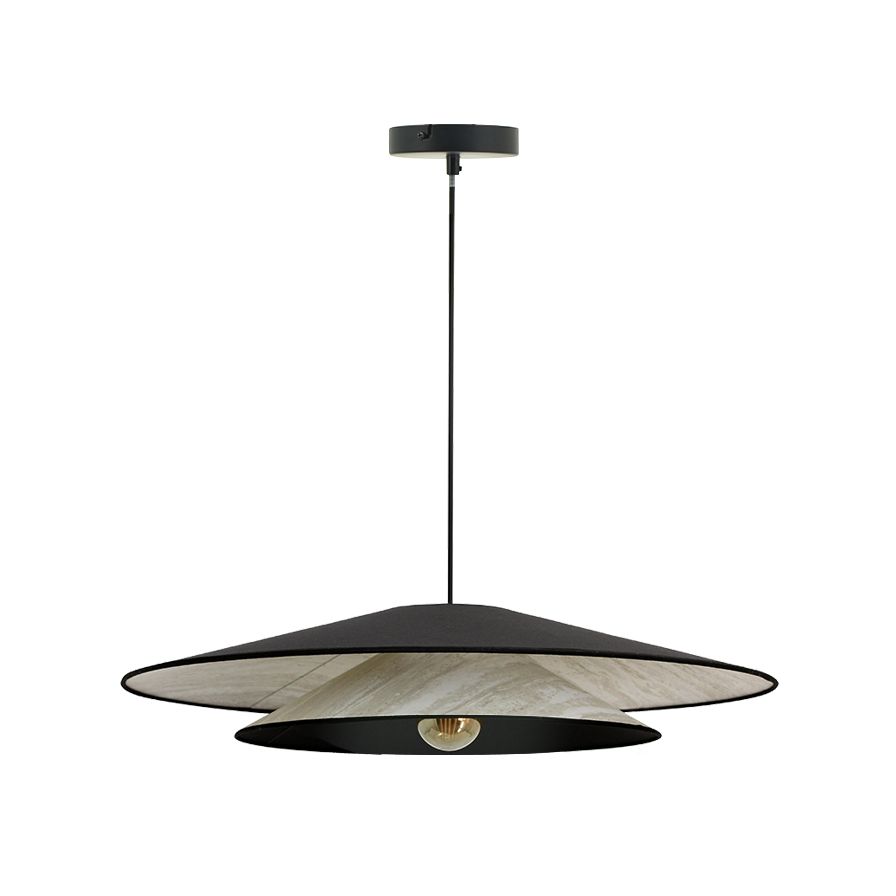 BOOMERANG-suspension-luminaire-coton-noir-marbre