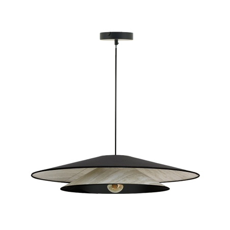 BOOMERANG-suspension-luminaire-coton-noir-marbre