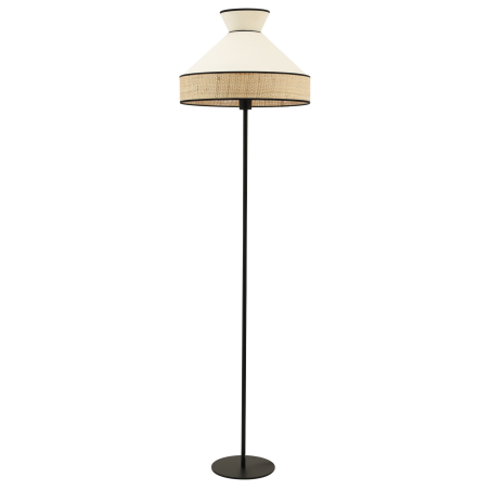 lampadaire en velours blanc