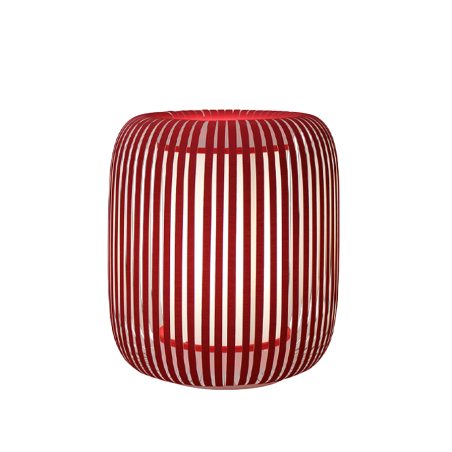 GRACE lampe de table velours rouge, style minimaliste design, image produit