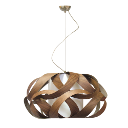 KIM suspension luminaire bois, design élégant sophistiqué minimaliste, image produit