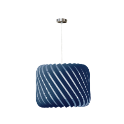 CLYDE - suspension bleu - velours - Ø46 cm