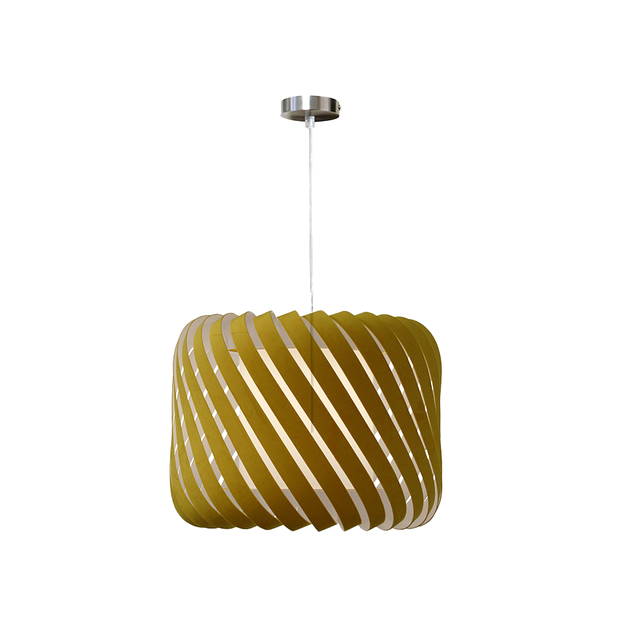 CLYDE suspension jaune velours Style Bohème Chic Transitionnel Moderne, image produit