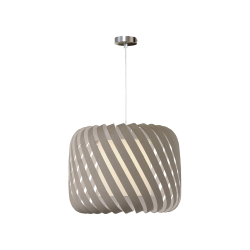 CLYDE - suspension gris - velours - Ø46 cm