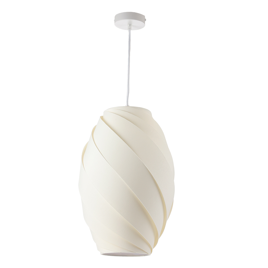 KELLY suspension blanche, Style design raffinée chic moderne sophistiqué, Image produit