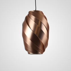 KELLY - Suspension luminaire doré en polymère - Ø30 cm